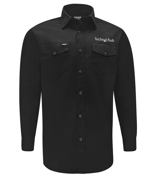 Chemise de travail extensible pour hommes