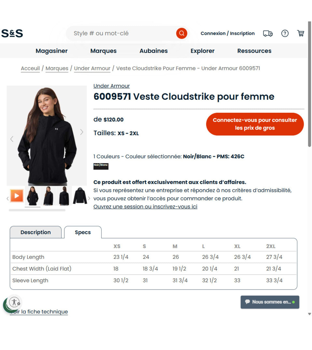 Veste UA Cloudstrike pour femme